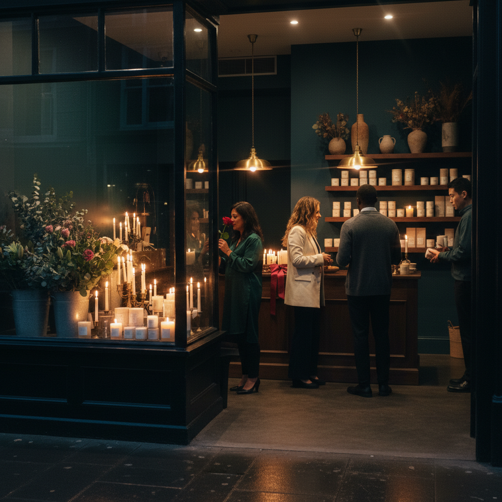 Candlelit welcome
